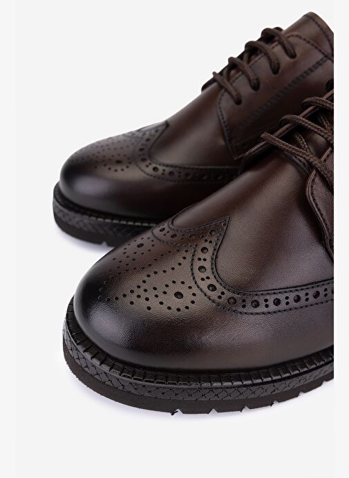 Valmenti Kadın Hakiki Deri Kahverengi Casual Ayakkabı - Görsel 4