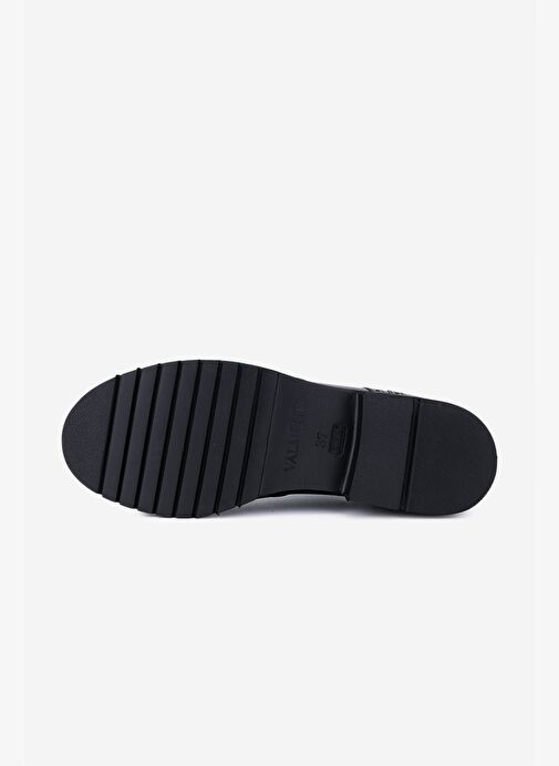 Valmenti Kadın Hakiki Deri Siyah Casual Ayakkabı - Görsel 5