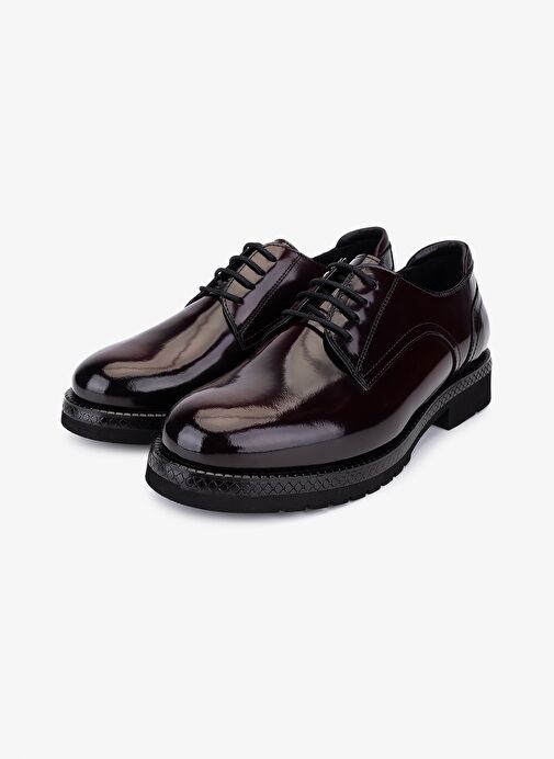 Valmenti Kadın Hakiki Deri Bordo Klasik Ayakkabı - Görsel 6