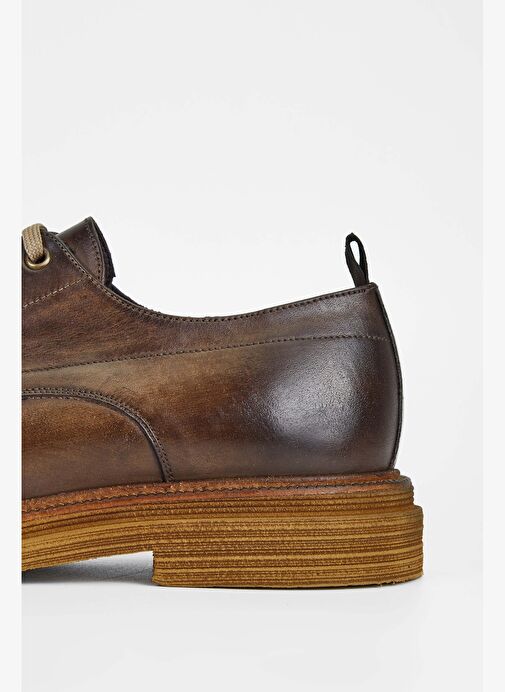 Exton Erkek Hakiki Deri Kahverengi Casual Ayakkabı - Görsel 5