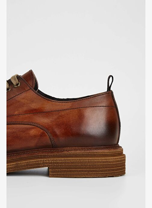 Exton Erkek Hakiki Deri Taba Casual Ayakkabı - Görsel 5