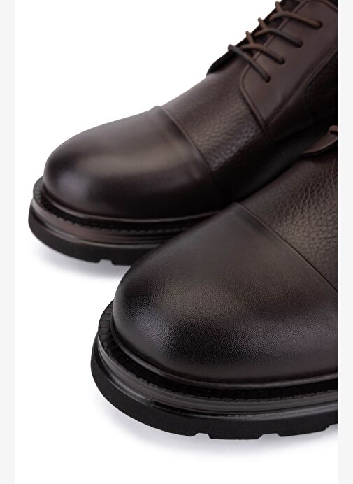 Tamer Tanca Erkek Hakiki Deri Kahverengi Casual Ayakkabı - Görsel 5