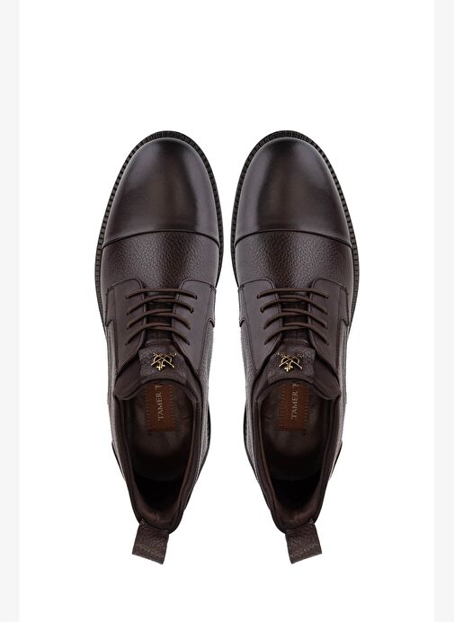 Tamer Tanca Erkek Hakiki Deri Kahverengi Casual Ayakkabı - Görsel 6