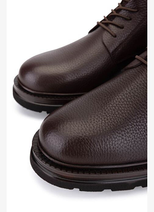 Tamer Tanca Erkek Hakiki Deri Kahverengi Casual Ayakkabı - Görsel 5