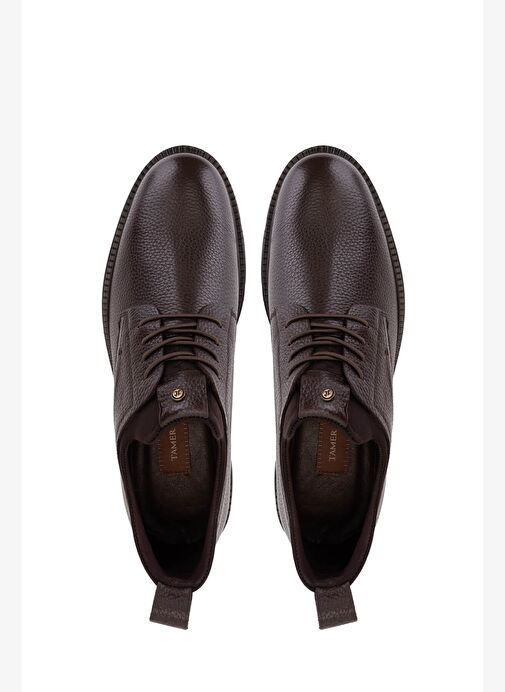 Tamer Tanca Erkek Hakiki Deri Kahverengi Casual Ayakkabı - Görsel 6