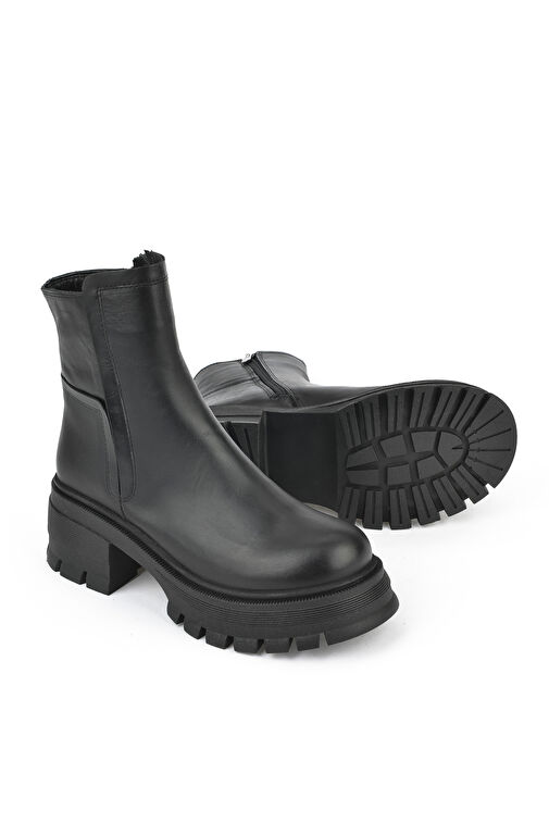 Ziya, Kadın Hakiki Deri Bot 143359Z615 Siyah - Görsel 6