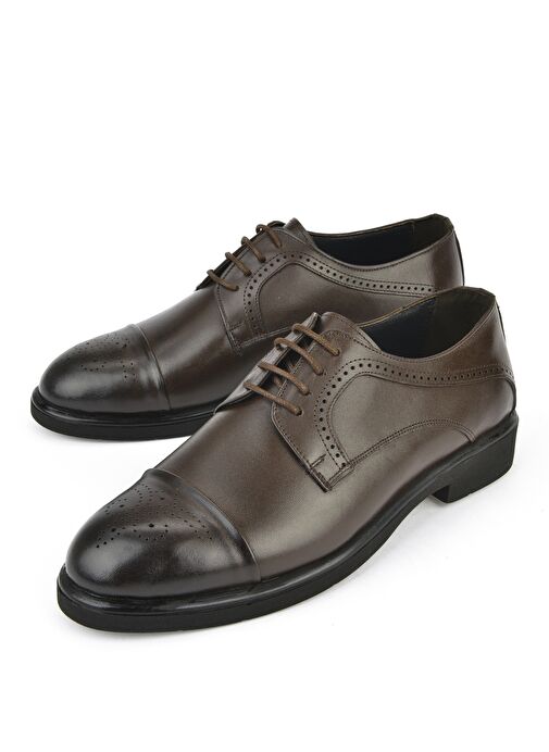 Ziya, Erkek Hakiki Deri Klasik Ayakkabı 15148Z837 Kahve - Görsel 6