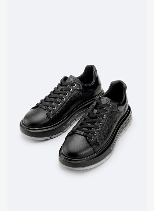 Erkek Siyah Deri Ayakkabı A52Y8017 - Görsel 3