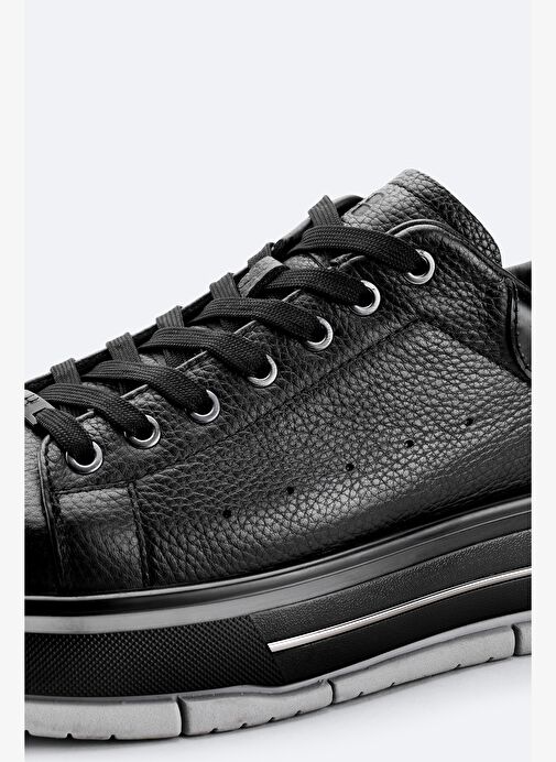 Erkek Siyah Deri Ayakkabı A52Y8017 - Görsel 4