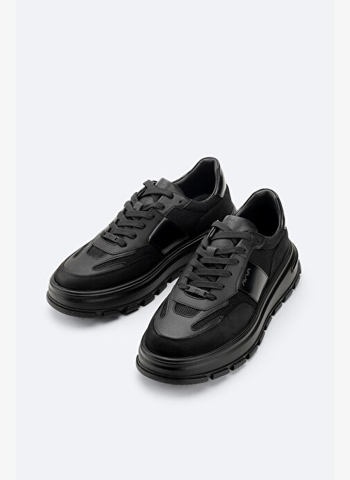 Erkek Siyah Deri Ayakkabı A52Y8021 - Görsel 3