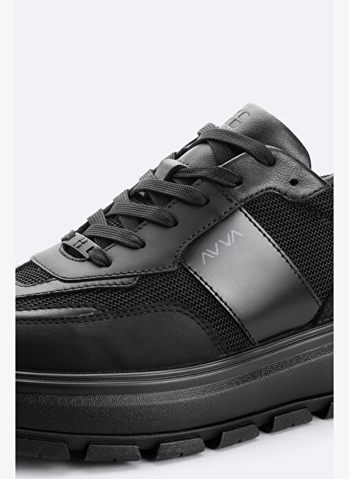 Erkek Siyah Deri Ayakkabı A52Y8021 - Görsel 4