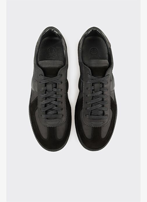 Siyah Deri Erkek Günlük Ayakkabı - Görsel 5