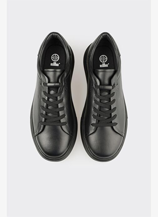 Siyah Deri Erkek Günlük Ayakkabı - Görsel 5