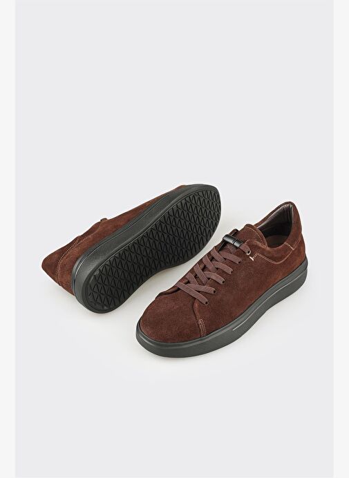 Kahve Deri Erkek Günlük Ayakkabı - Görsel 4