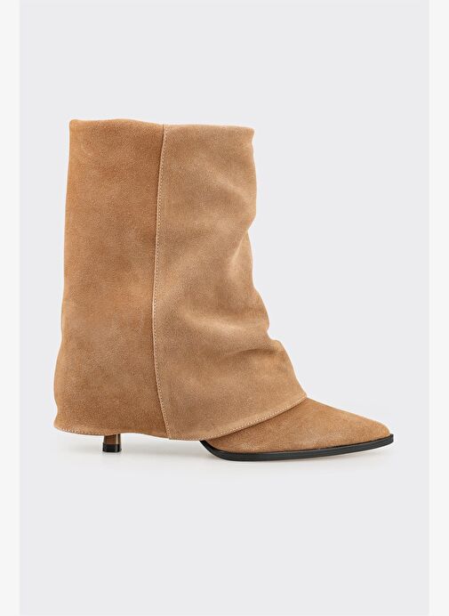 Taba Deri Kadın Klasik Bot - Görsel 2