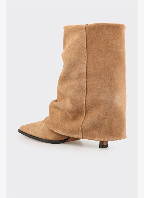 Taba Deri Kadın Klasik Bot - Görsel 4