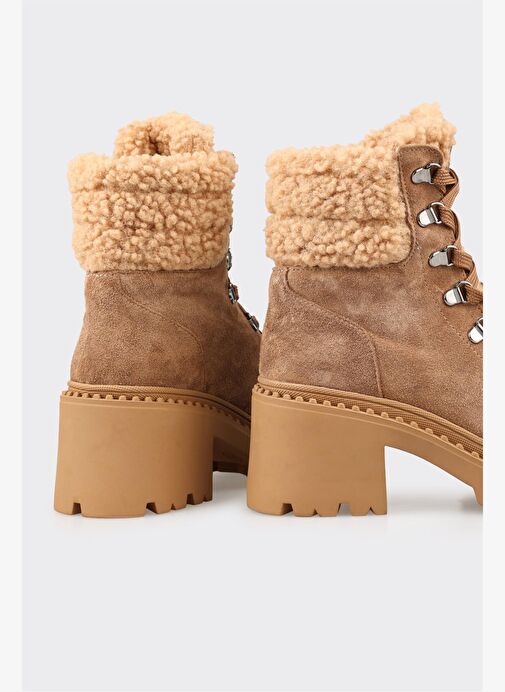 Naturel Deri Kadın Günlük Bot - Görsel 5