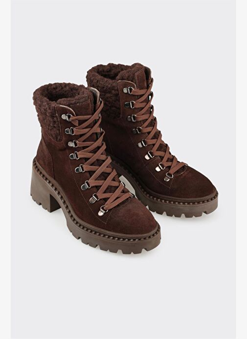 Kahve Deri Kadın Günlük Bot - Görsel 3