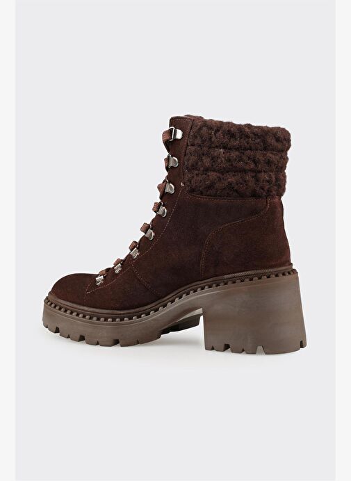 Kahve Deri Kadın Günlük Bot - Görsel 4