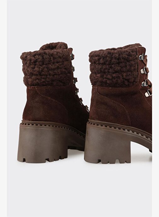 Kahve Deri Kadın Günlük Bot - Görsel 5