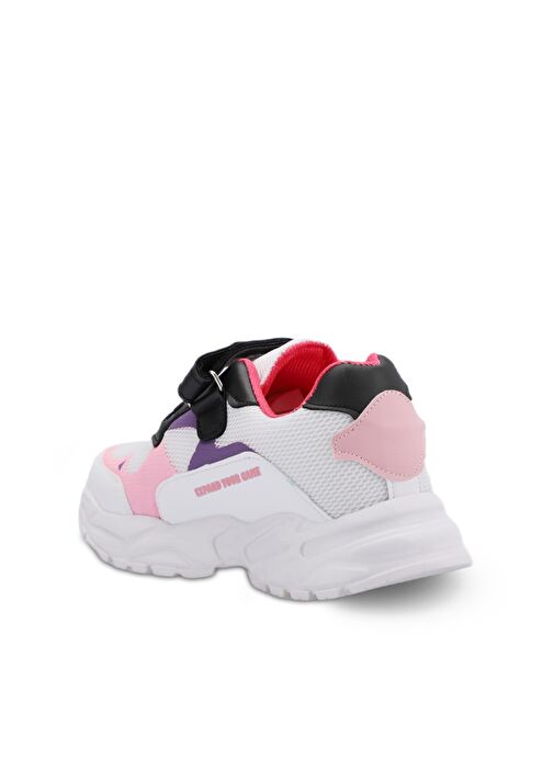 Slazenger KEKOA IN Kız Çocuk Sneaker Ayakkabı Beyaz / Pembe - Görsel 4