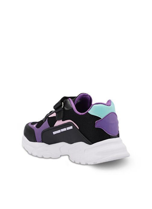 Slazenger KEKOA IN Kız Çocuk Sneaker Ayakkabı Siyah / Mor - Görsel 3
