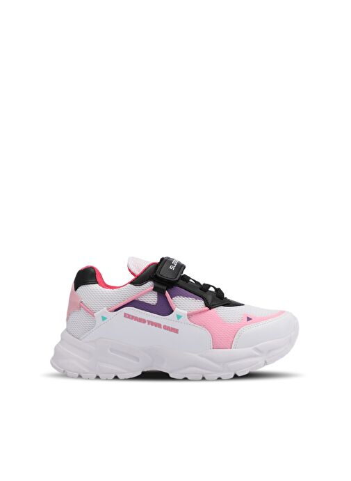 Slazenger KEKOA IN Kız Çocuk Sneaker Ayakkabı Beyaz / Pembe - Görsel 2