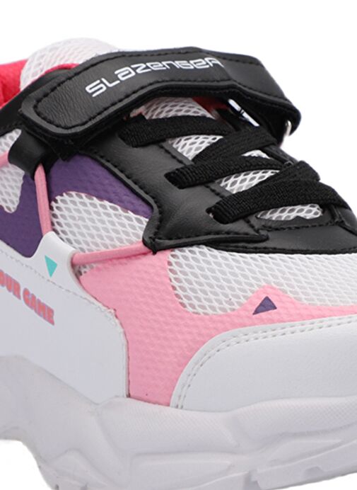 Slazenger KEKOA IN Kız Çocuk Sneaker Ayakkabı Beyaz / Pembe - Görsel 5