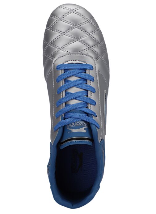 Slazenger HUGO KR Erkek Futbol Ayakkabı Gri / Mavi - Görsel 6