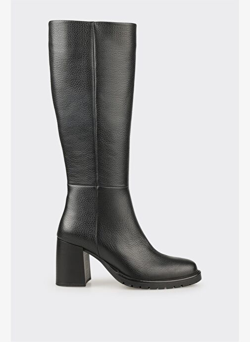 Siyah Deri Kadın Çizme - Görsel 2