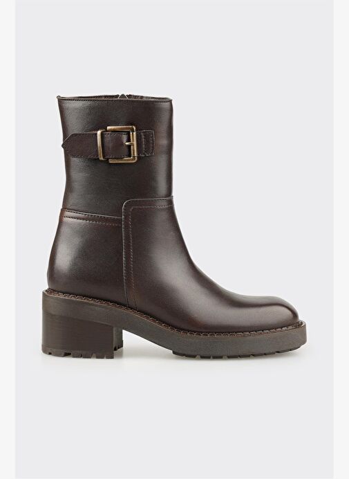 Kahve Deri Kadın Günlük Bot - Görsel 2