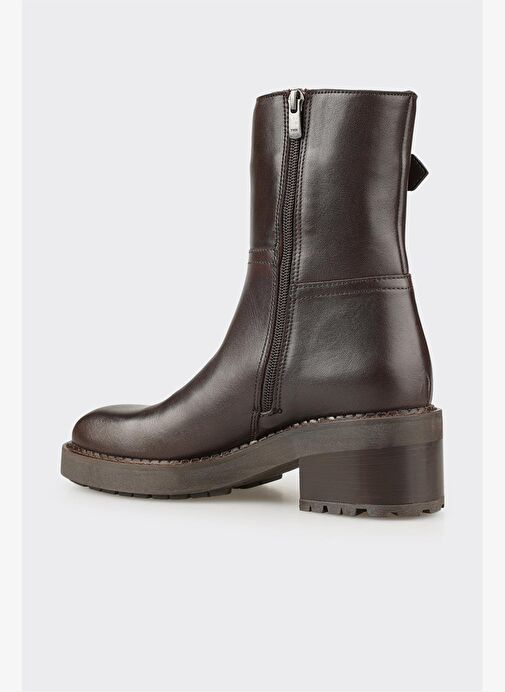 Kahve Deri Kadın Günlük Bot - Görsel 4