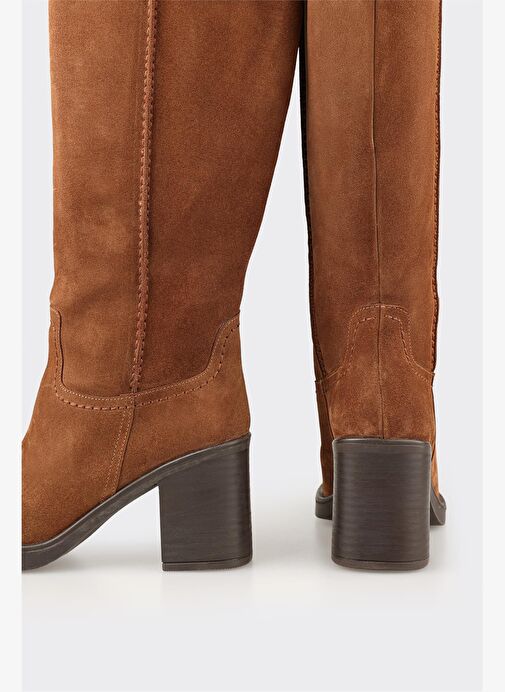 Taba Deri Kadın Çizme - Görsel 5
