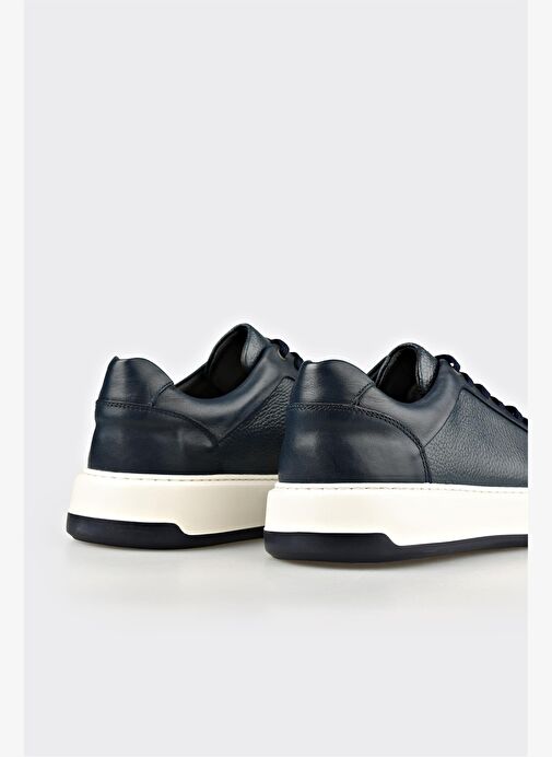Lacivert Deri Erkek Spor Ayakkabı - Görsel 6