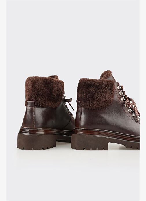 Kahve Deri Kadın Günlük Bot - Görsel 5