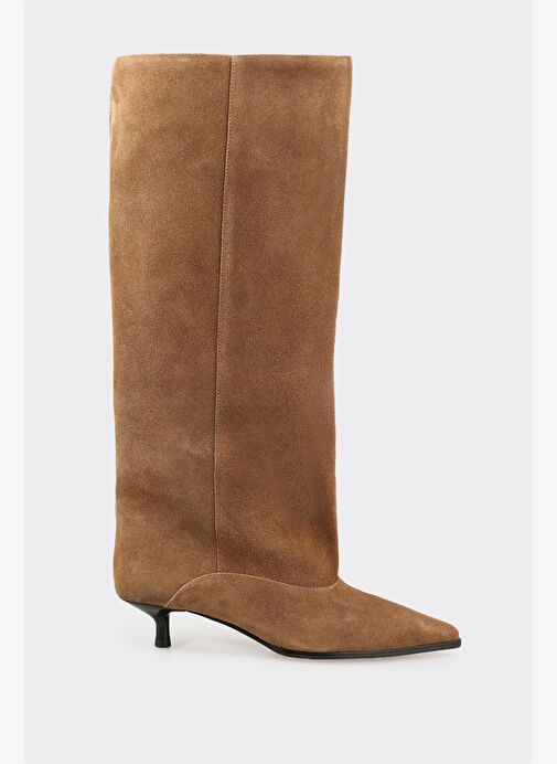 Taba Deri Kadın Çizme - Görsel 2