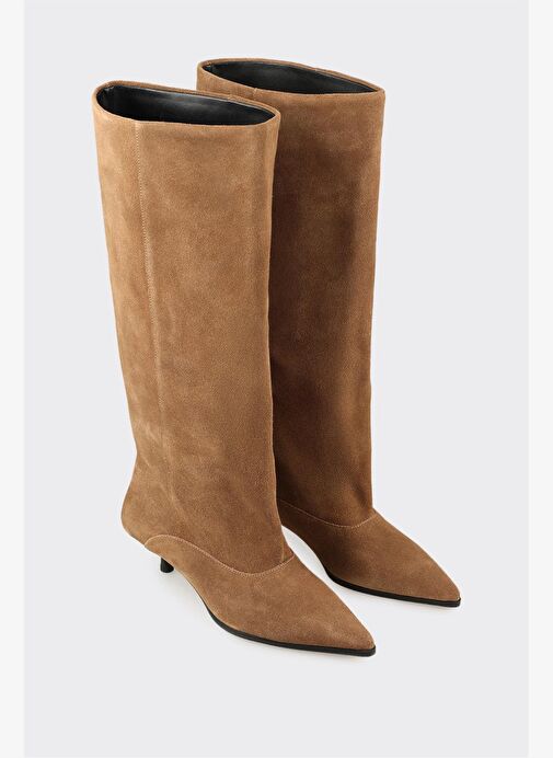 Taba Deri Kadın Çizme - Görsel 3