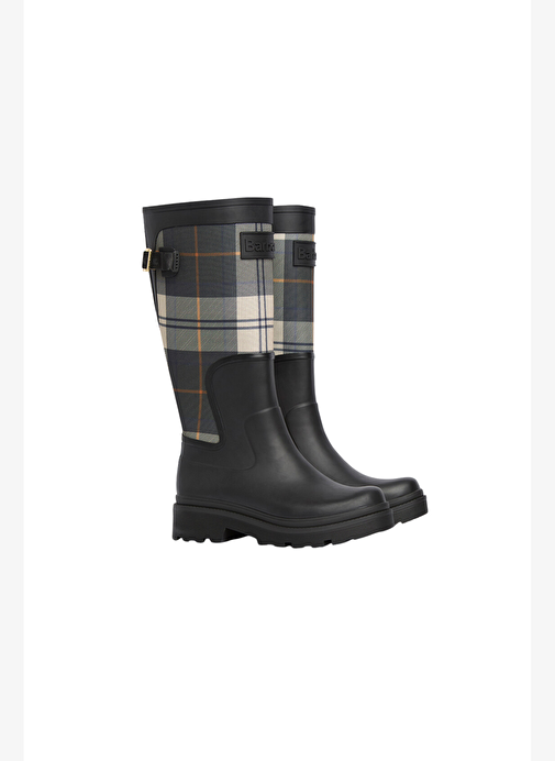 Barbour Dena Tall Welly Çizme BK71 Black/Ancient Tartan - Görsel 2