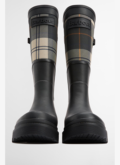 Barbour Dena Tall Welly Çizme BK71 Black/Ancient Tartan - Görsel 4