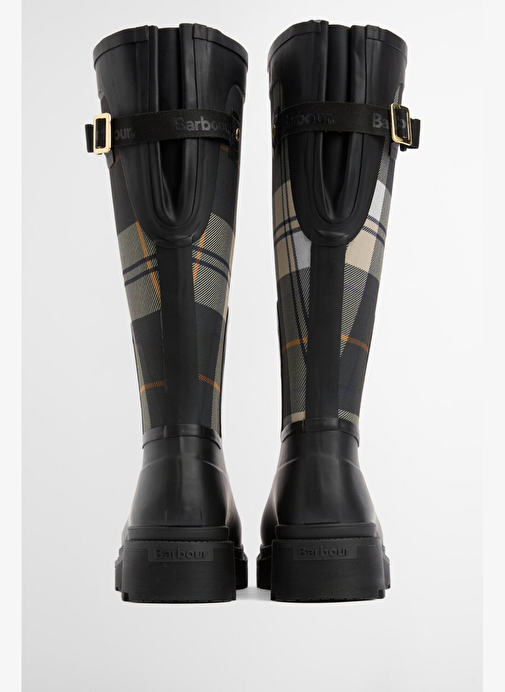 Barbour Dena Tall Welly Çizme BK71 Black/Ancient Tartan - Görsel 5