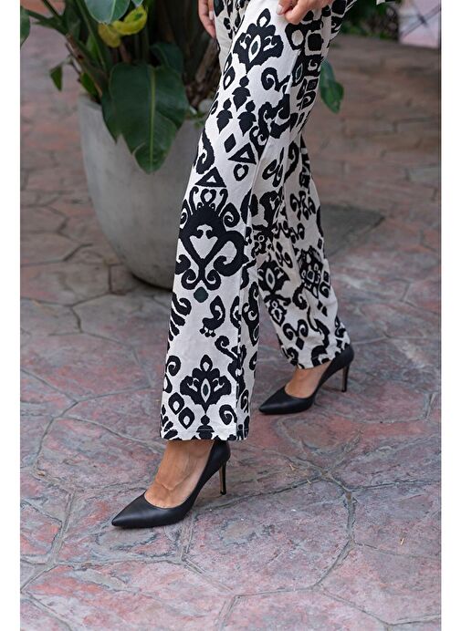 Ece'nin Butiği Ekru Kadın Deri Stiletto Pael-447 - Görsel 3