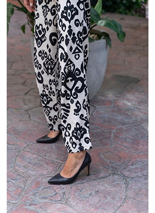 Ece'nin Butiği Ekru Kadın Deri Stiletto Pael-447 - Görsel 5