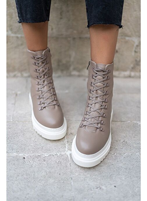 Kayla Vizon Deri Bot - Görsel 2