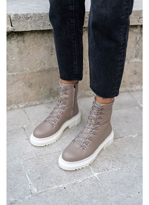 Kayla Vizon Deri Bot - Görsel 8