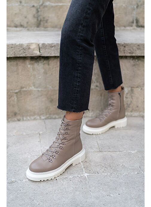 Kayla Vizon Deri Bot - Görsel 9