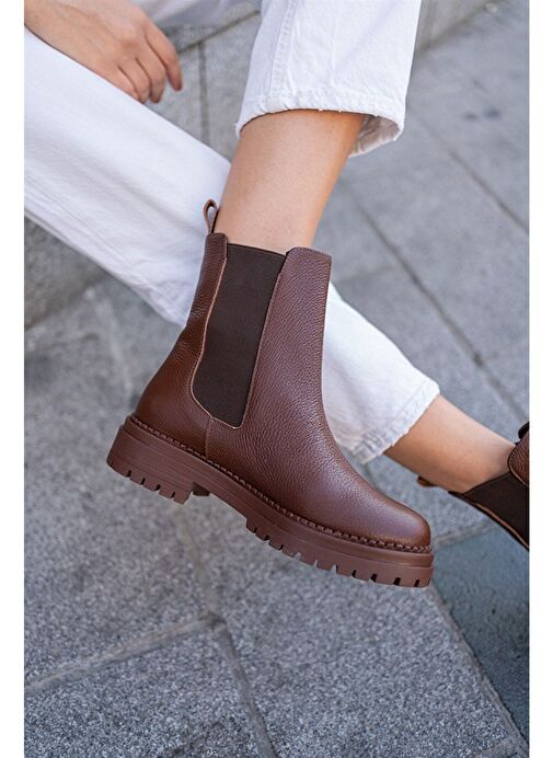 Adios Kahve Deri Bot - Görsel 2