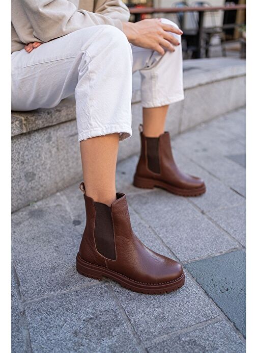 Adios Kahve Deri Bot - Görsel 4