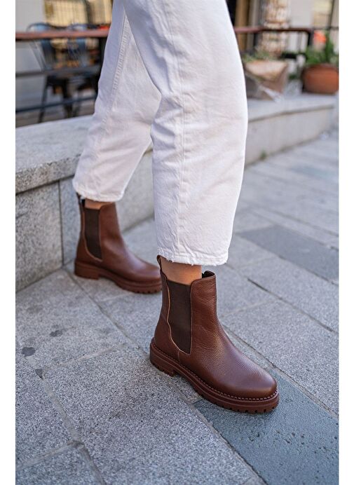 Adios Kahve Deri Bot - Görsel 6