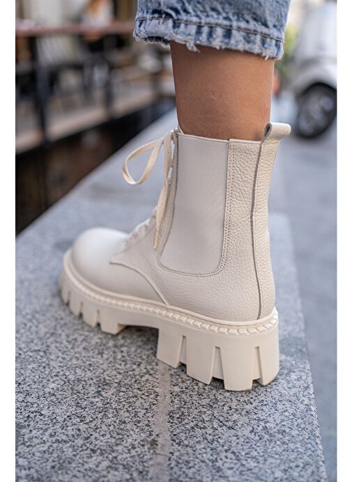 Seal Ekru Deri Postal - Görsel 2