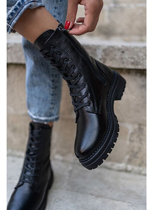 Alvis Siyah Deri Postal - Görsel 2